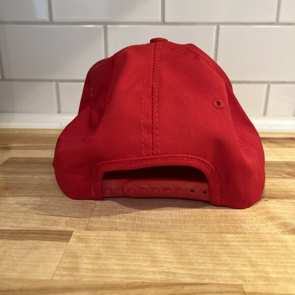 VTG Lipton Sun Tea 79 Racing Snapback Hat Red Yellow Logo Checkerboard Bill USA - Picture 5 of 10